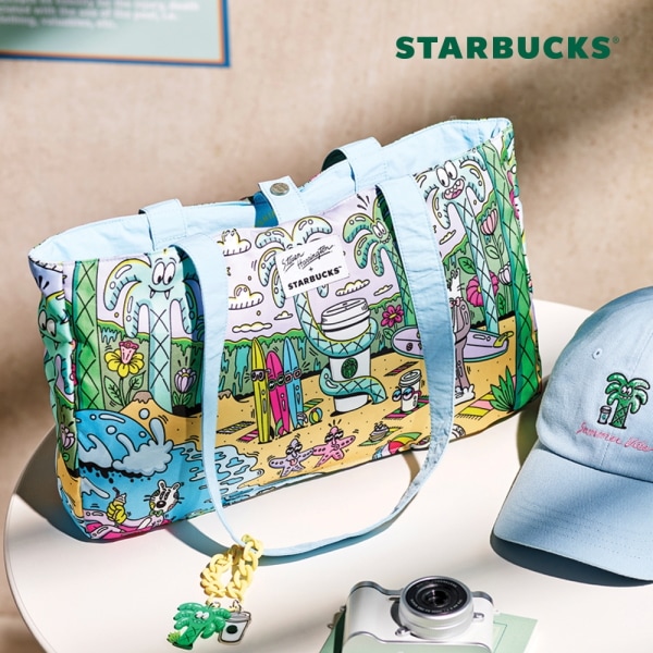【Starbucks】 スティーブン·ハリントン·リバーシブルバッグ スタバ韓国 (贈呈品なくなり次第予告なしで贈呈終了)