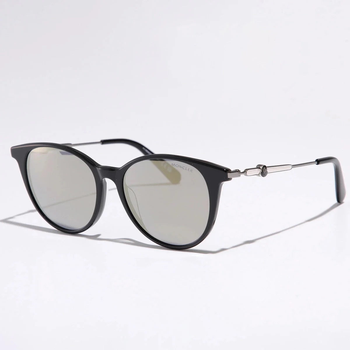 MONCLER モンクレール サングラス ML0226 メンズ ボストン型 ミラーレンズ フルリム セルフレーム メタルロゴ アジアンフィット アイウェア 01C