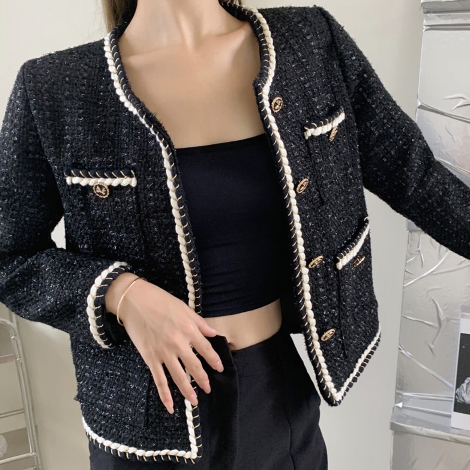 トップス アウター ジャケット 袖あり 長袖 前開き かわいい 大人可愛い きれいめ シンプル