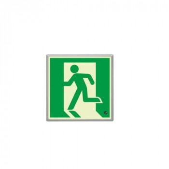 ユニット 高輝度蓄光標識 避難口FL付C200級 836-02