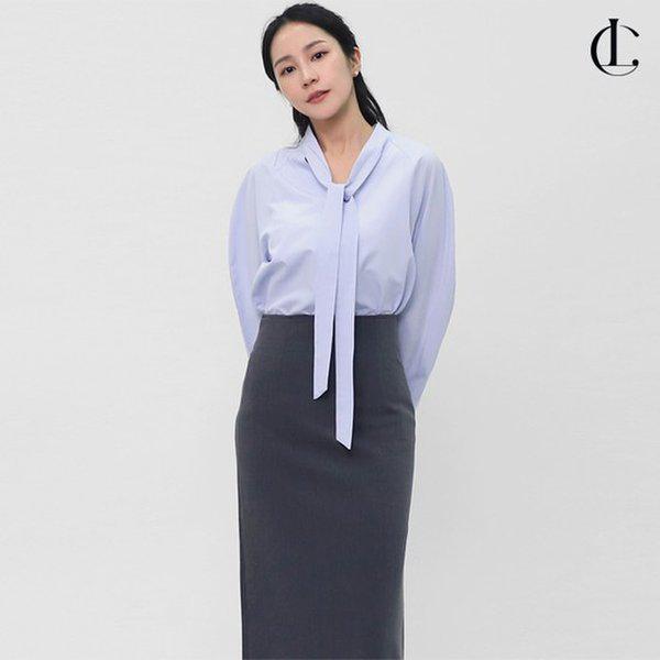 女性用タイブラウス Vネック スカーフ オフィスブラウス LPRE001