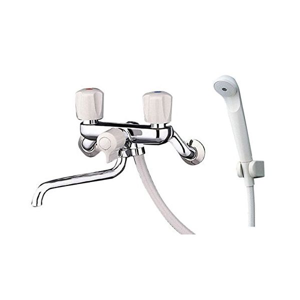 TMS25C 浴室用水栓 2ハンドル混合栓 一時止水なし