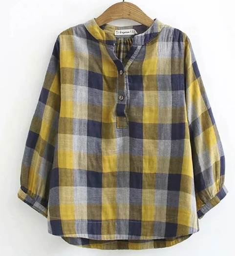 トップス シャツ 袖あり 長袖 スタンドカラー ストレート スマート 大人可愛い カジュアル おしゃれ お洒落 かっこいい 大人女子 ラフ メンズライク ボーイッシュ クール チェック柄 春 秋 30 4,957円