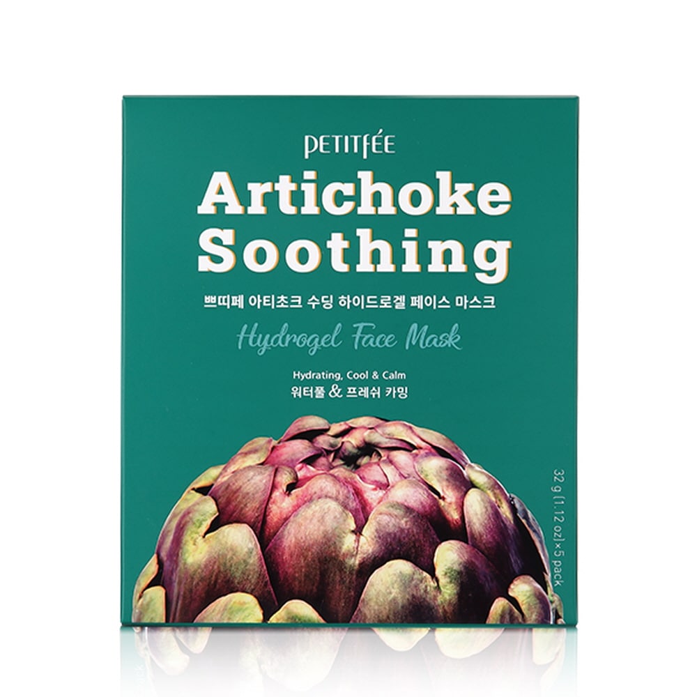 水分補給 肌鎮静 アーティチョーク スージング ハイドロゲル マスク 5枚2個