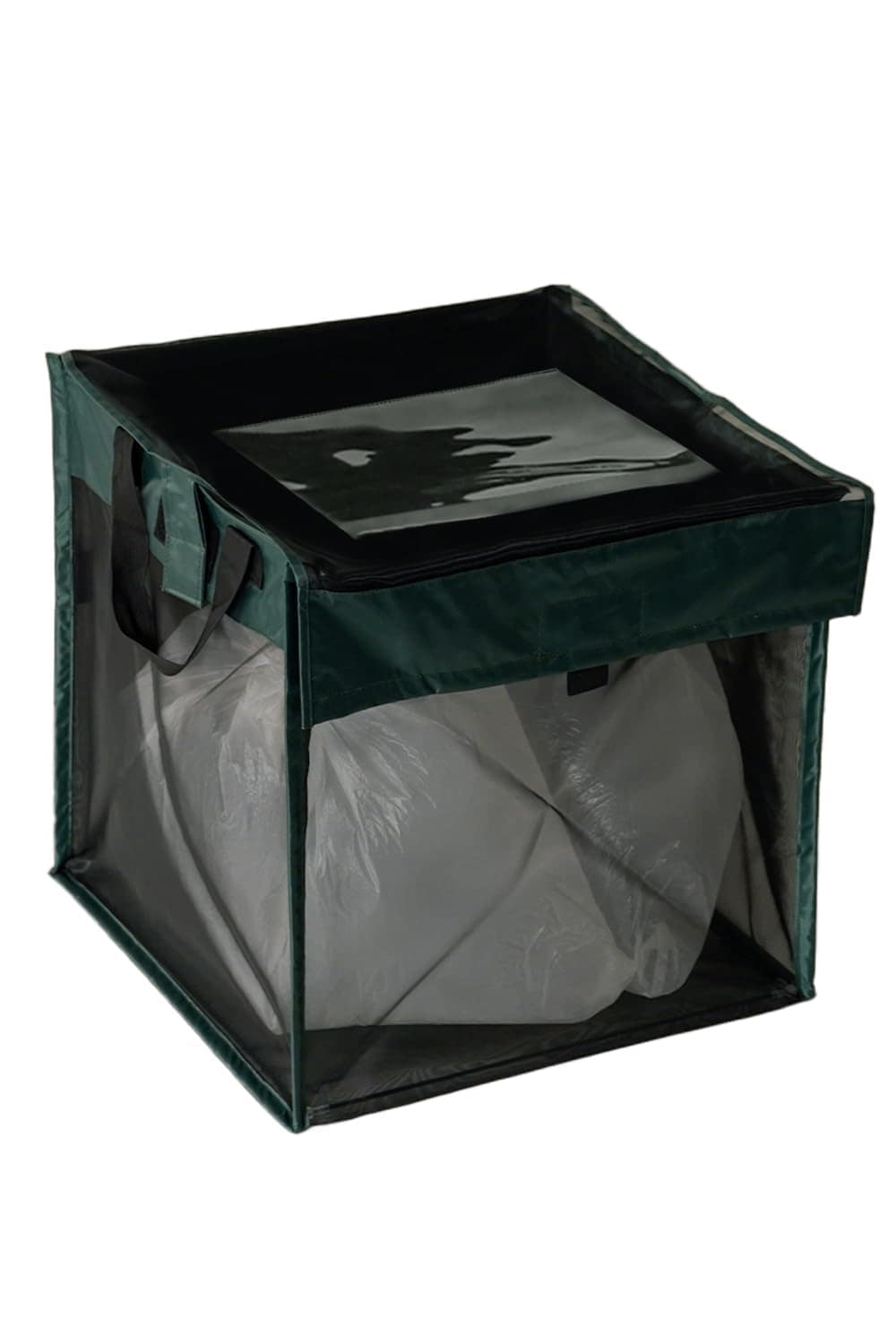 フレームを倍以上に強化！créer(クレエ) ゴミネット ボックス 折りたたみ【大容量125L/選べるカラバリ4色】 超軽量 カラスよけゴミ箱 ゴミステーション 屋外 屋内 (125L/Green 5,182円