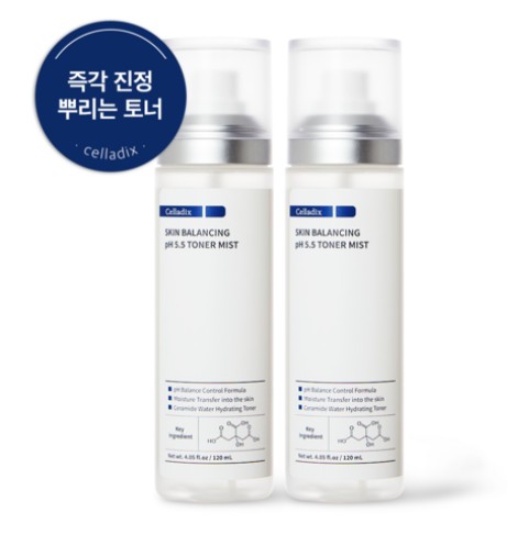 スキン バランシング pH 5.5 トナー ミスト ニキビ 速乾燥 肌鎮静 120ml2本 5,147円