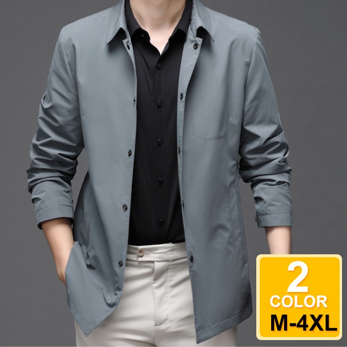 ジャケットシャツジャケット アウター メンズ 服 春 夏薄手 長袖 メンズファッション メタル ボタンメンズ ぼたん付き カジュアル コットン ポケットウエスタンシャツジャケットシンプル ファッション