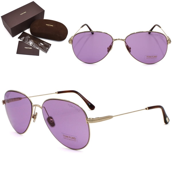 サングラス FT0993/S 28Y 59 サングラス EYEWEAR アジアンフィット メンズ レディース ユニセックス ゴールド ヴァイオレット 31,070円