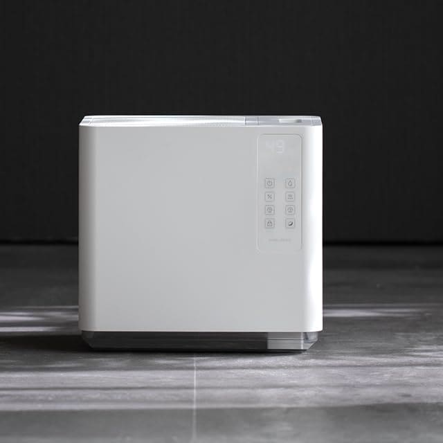モダンデコ 気化式加湿器 ハイブリット 上部給水 大容量 14畳 (ホワイト)