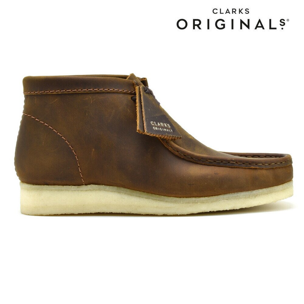 クラークス オリジナルス ワラビーブーツ メンズ ブーツ レザー ビーズワックス ブラウン クレープソール CLARKS ORIGINALS WALLABEE BOOT【送料無料】[clarks-wb