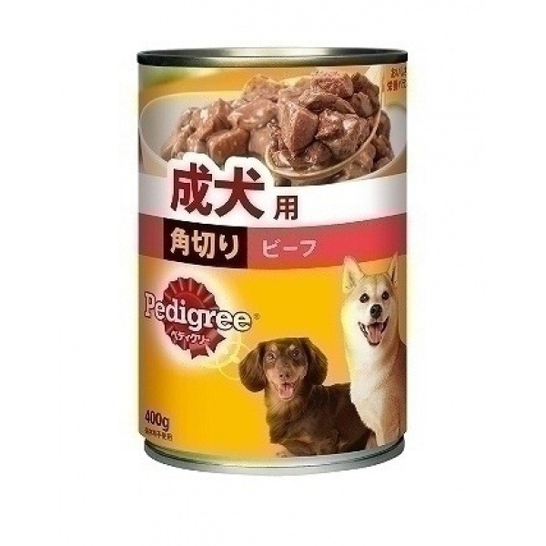 （まとめ買い）P133 成犬用 角切ビーフ 400g 犬用缶詰 ドッグフード [x24]