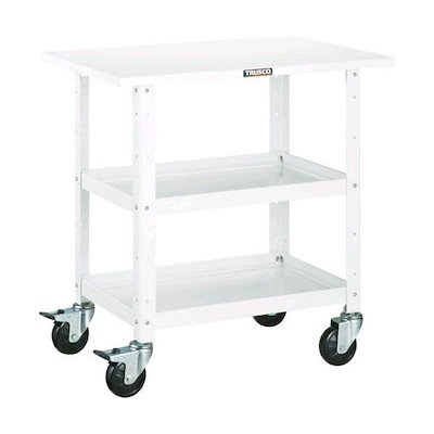 トラスコ中山（TRUSCO）　ツールワゴン バーディワゴン 600×400×H600 ウレタン双輪 W色