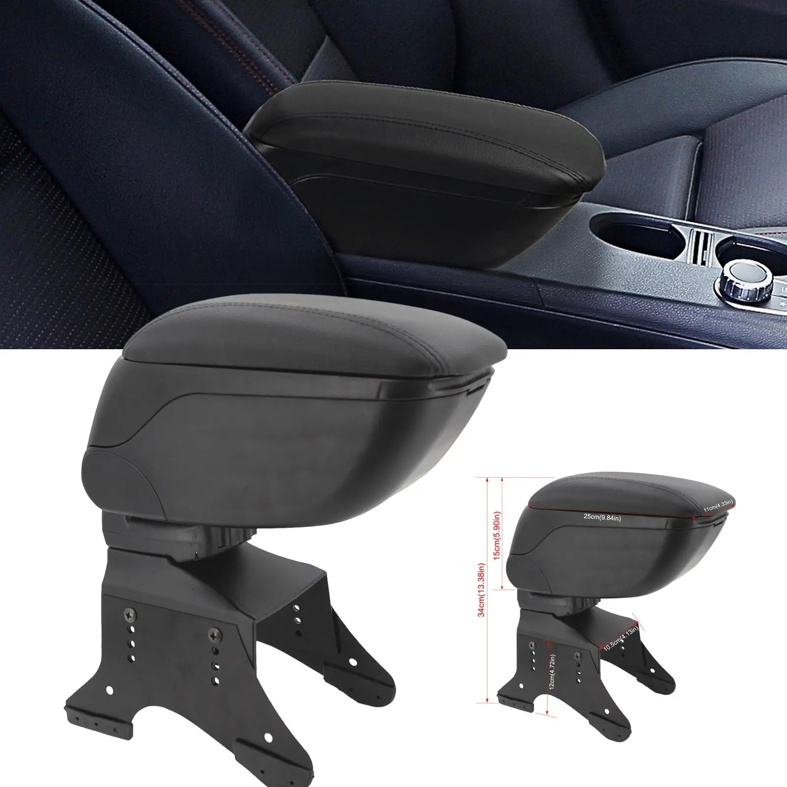 ユニバーサルカーインテリアアームレスト,収納センターコンソール,コンテンツボックス,キャンピングカー,トラック,日産,トヨタ,VW,起亜,オペル,フィアット