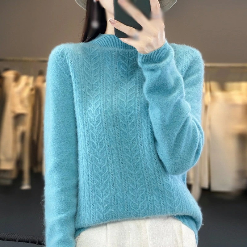 ニットセーター レディース 秋冬 厚手 トップス 長袖 セーター 秋 ニットソー 無地 ケーブル編み ハイネック インナー 韓国風 ショート丈 ニットトップス セーター 体型カバー オシャレ 通勤 着