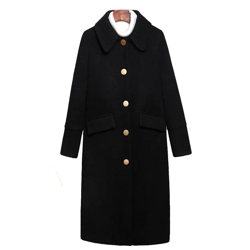 【急速出荷!】万能流行感チェスターコートレディースマキシチェスターコート韓国風黒フォーマルコート秋冬ロングコートエレガントコートお出かけ披露宴結婚式二次会作赤今日は30パーセント