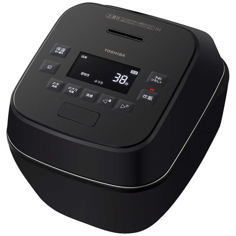 東芝　TOSHIBA　炊飯器 5.5合 真空圧力IHジャー炊飯器 炎匠炊き 備長炭かまど丸釜 グランブラック　RC-10SGX-K