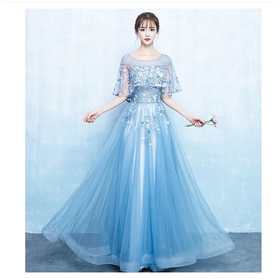 ウエディングドレス パーディードレス 2019新作 ロングドレス 30代40代 ステージ衣装 プリン 6,775円