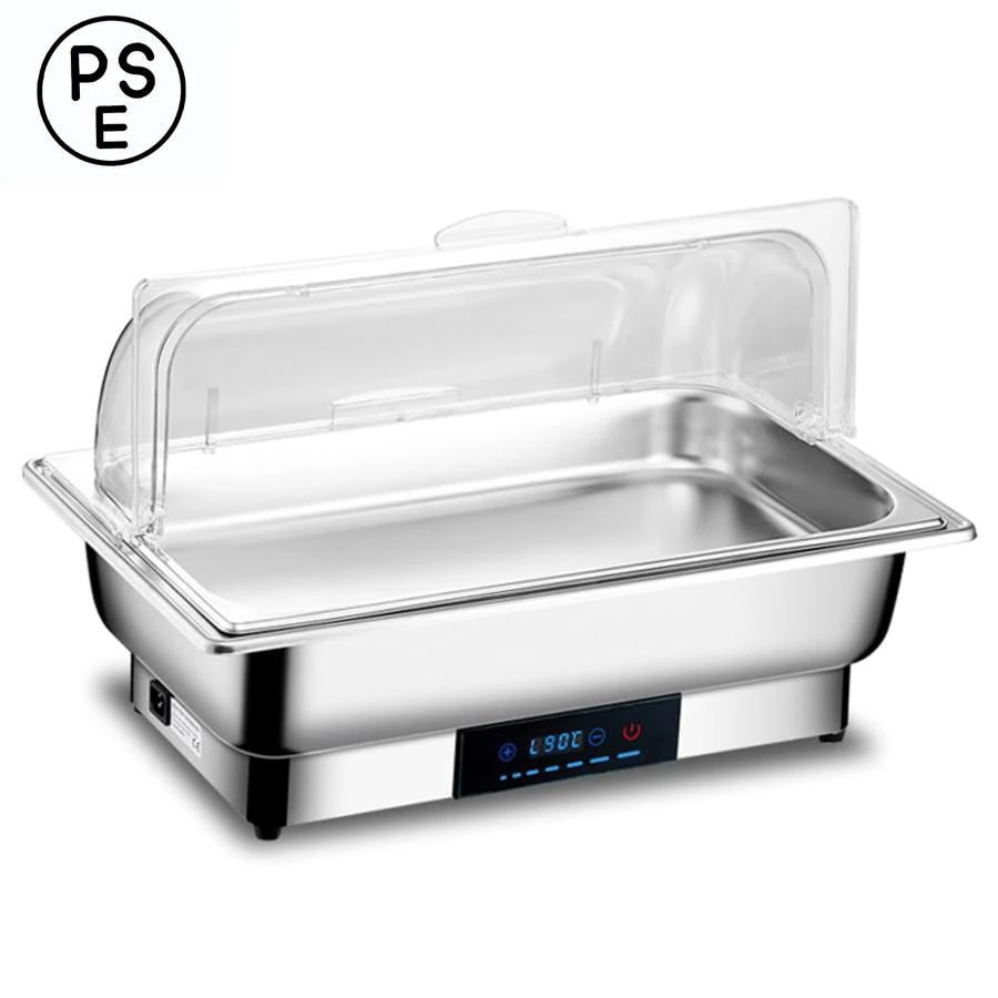 ビュッフェサーバー 9L 業務用電気フードウォーマー 電気加熱 湯煎式 温度制御 保温ミールストーブ ホットプレート フードウォーマー ステンレス製 110ｖ 業務用