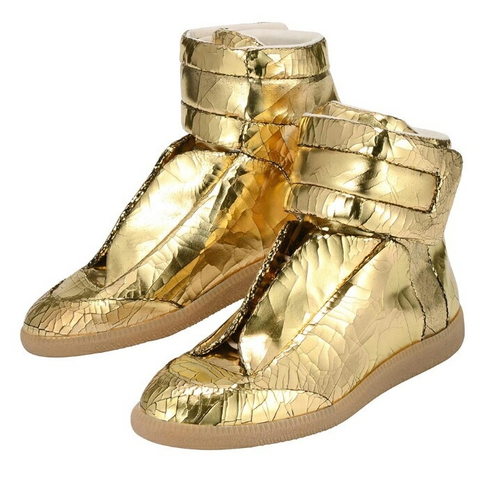 Sneakers S37WS0273 靴 メタリック ハイカット メンズ