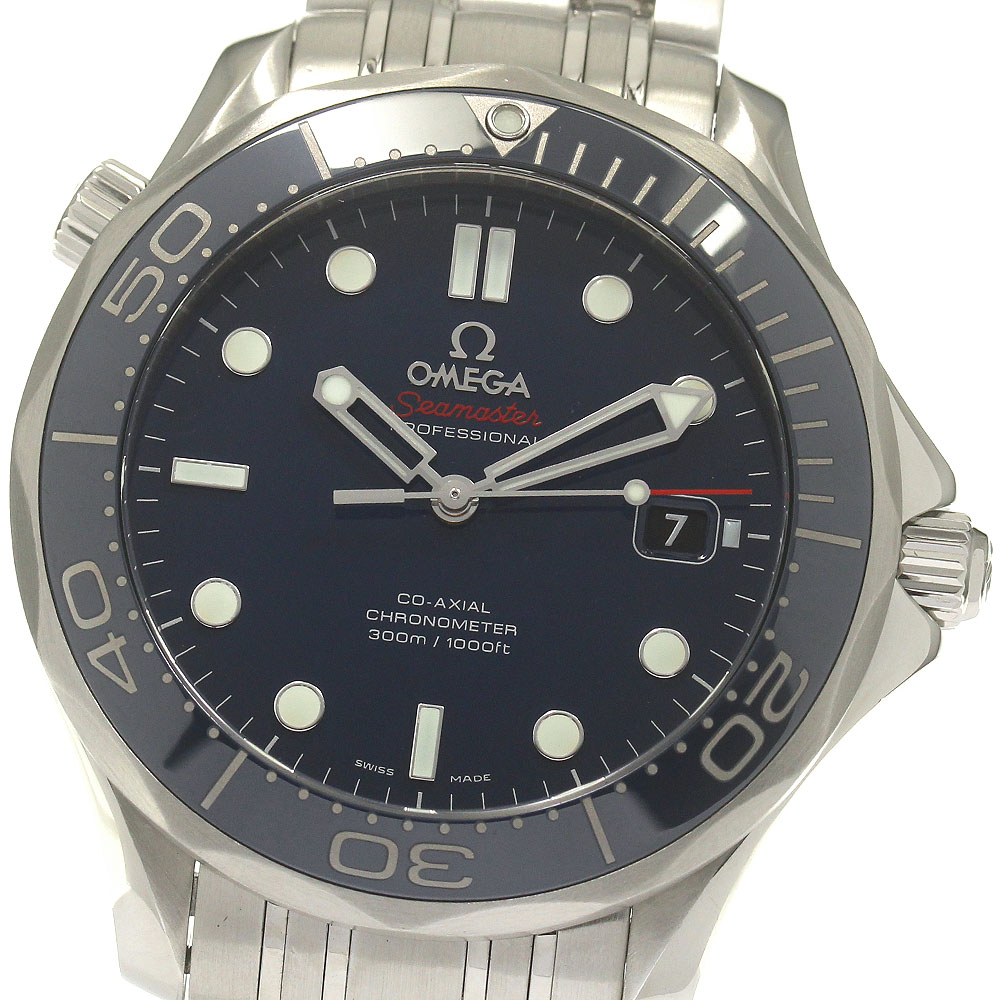 訳あり オメガ OMEGA 212.30.41.20.03.001 シーマスター300 コーアクシャル デイト 自動巻き メンズ 保証書付き_839971【中古】