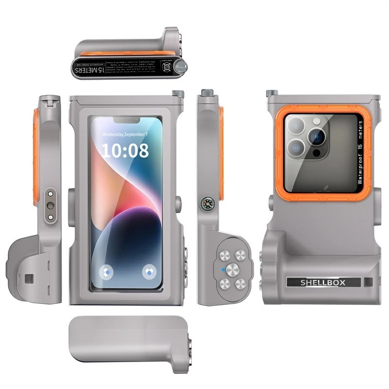 潜水用防水ケース iphone/samsung 通用 潜水 ケース ブルートゥースに接続でき proのアップデート版 水中撮影 ダイビング シュノーケリング 水中 撮影 深さ 15メートル 潜水 スト