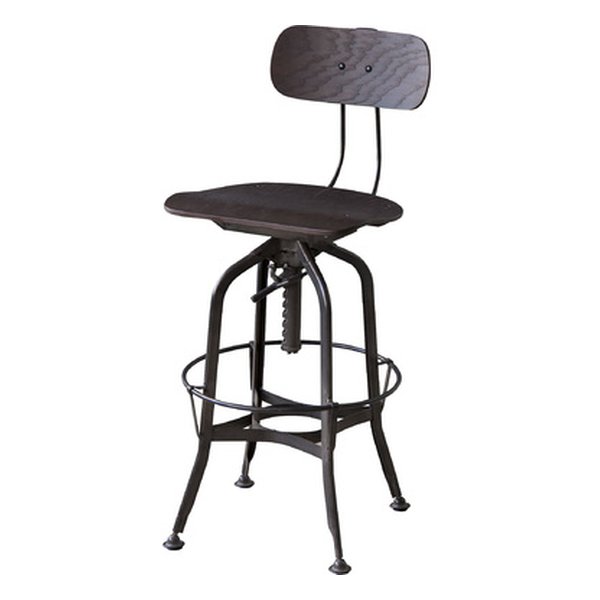 カウンターチェア ブラウン 幅40×奥行き49×高さ96.5-108×座面高64-76cm TTF-524BR