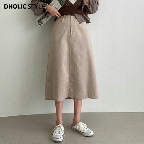 バックゴムAラインスカート・p418861