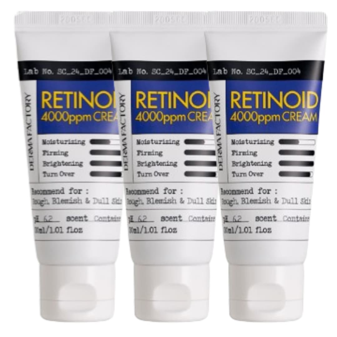 【ビーガン認証】レチノイド4000ppmクリーム30ml *3 /ビタミンAポルテ 高含量毛穴弾力 パンテノール リフティング しわ改善 弾力クリーム レチノール3000ppm レチナル1000ppm