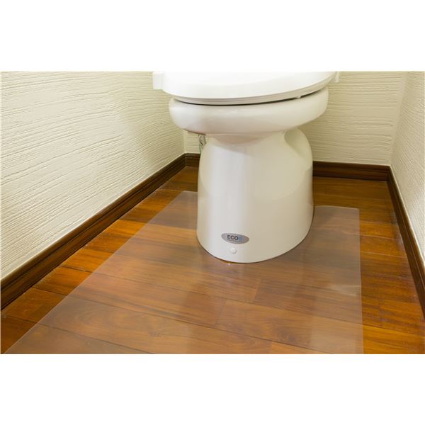 トイレマット 約80cmx125cm 日本製 お手入れ簡単 傷対策 汚れ対策 アキレス NEO 抗菌 SIAA トイレ用 透明マット お手洗い