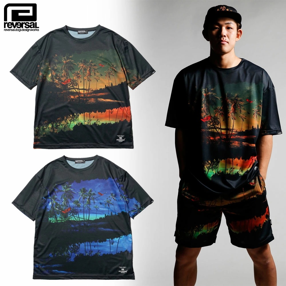 【reversal/リバーサル】ドライ Tシャツ 半袖 ビッグシルエット オーバーサイズ/RESORT OVER SIZE DRY TEE rv24ss059ストリート スケーター スポーツ アクテ