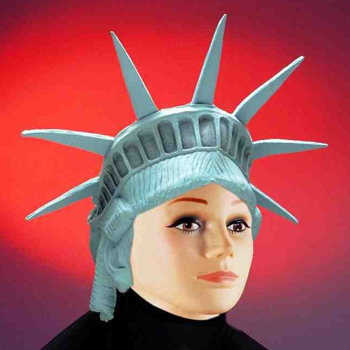 コスプレ 仮装 自由の女神像 ヘッドピース 【 コスプレ 衣装 ハロウィン パーティーグッズ おもしろ かぶりもの プチ仮装 笑える おもしろハット 帽子 変装グッズ 面白い キャップ ハロウィン 衣