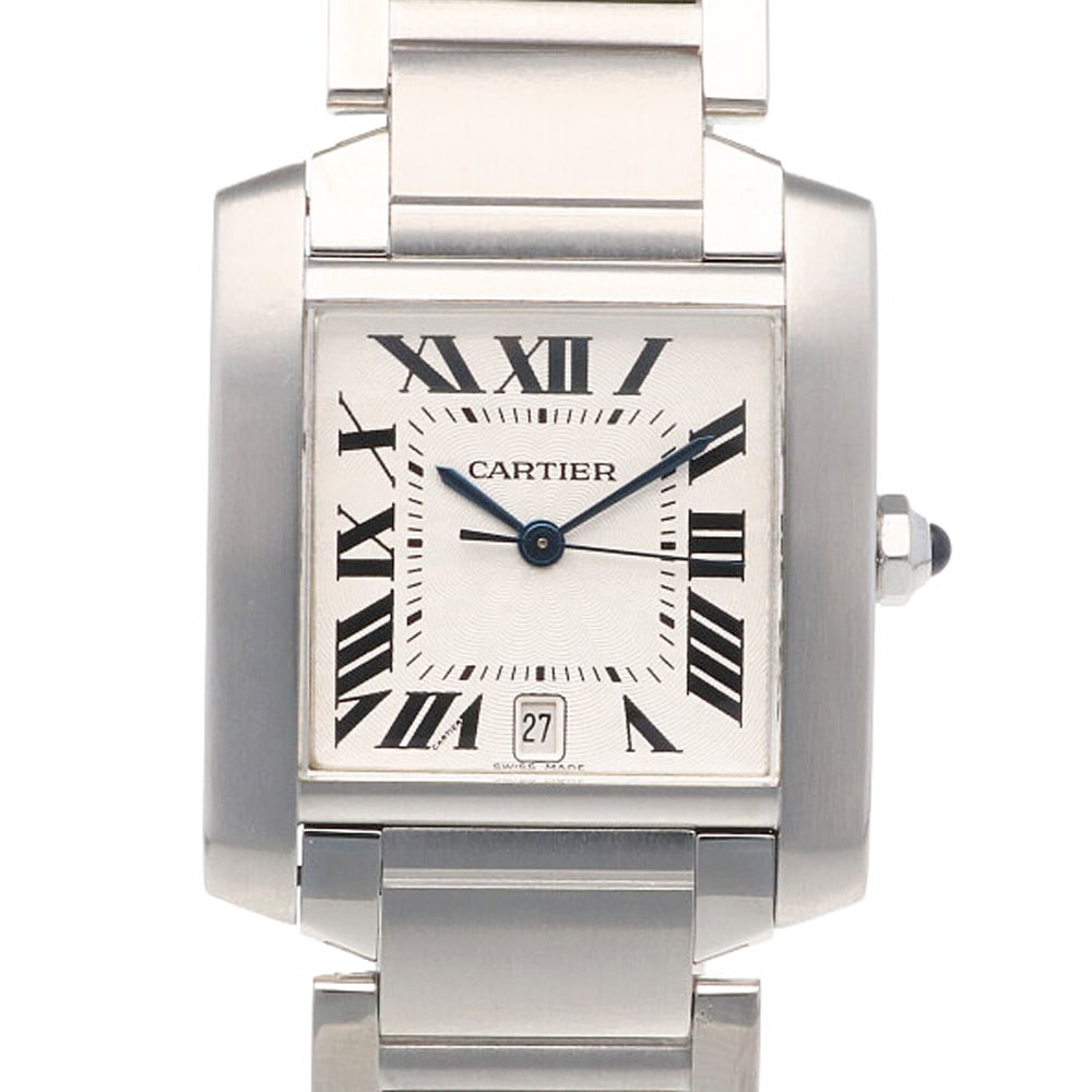 カルティエ タンクフランセーズ LM 腕時計 ステンレススチール 2302 自動巻き 1年保証 CARTIER 中古