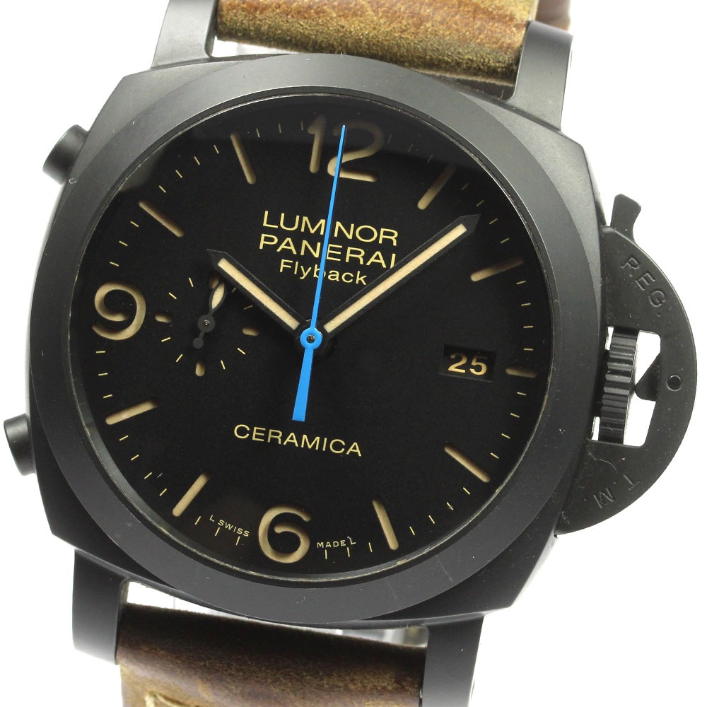 箱保証書付き【PANERAI】パネライ ルミノール 1950 クロノ フライバック デイト PAM00580 自動巻き メンズ_723466【中古】