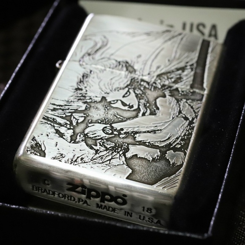 【FF3】天野喜孝 ファイナルファンタジー 3　FF3グッズ いぶし加工 二面 絵柄彫り 人気 プレゼント 天野じっぽ 天野ライター 天野喜孝グッズ
