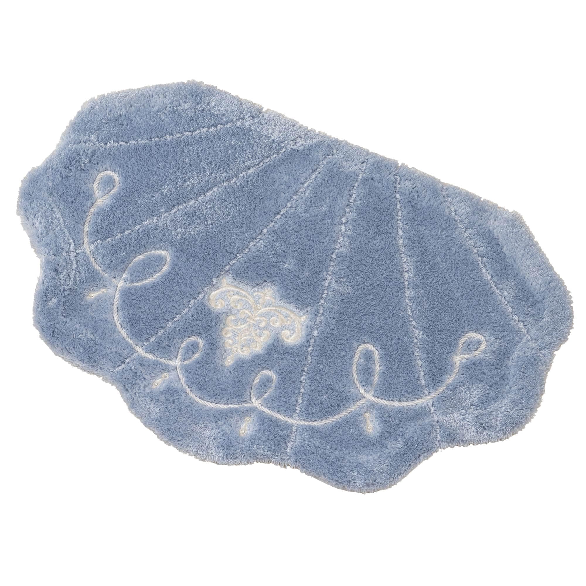 センコー NYNAS ロマンスシェル マルチマット 約55×85cm ブルー 11788