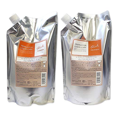セット販売 hoyu ホーユー プロマスター カラーケア リッチ シャンプー 1000ml× トリートメント 1000g セット 5,096円