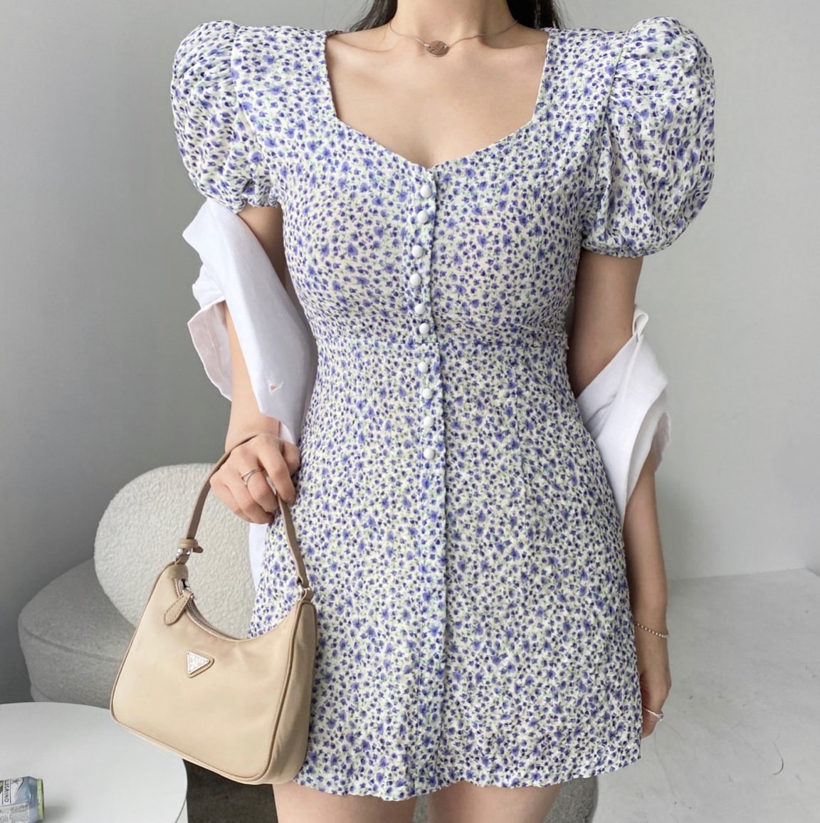 韓国ファッション ブロッサム花ワンピース 韓国ワンピース 韓国スタイル 韓国女 ワンピース 韓国服