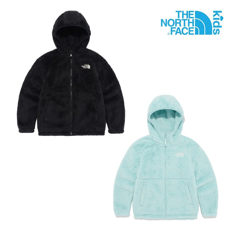 KS COMFY FLEECE JACKET NJ4FQ52 フリース キッズ フード パーカー ファスナー ジッパー モフモフ ボア ふわふわ 男の子 女の子 ジュニア 人気 韓国 小柄 スモール