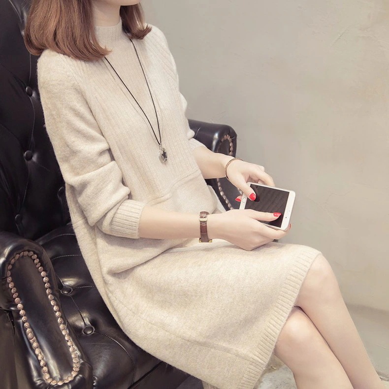 速達 秋冬新作 あたたまることワンピース い着痩限定発売ワンピース 韓国ファッショ 超弾性ファブリックボタンカーディガン/Vネック/丸襟/ドレス/セットアップ ロングワンピース