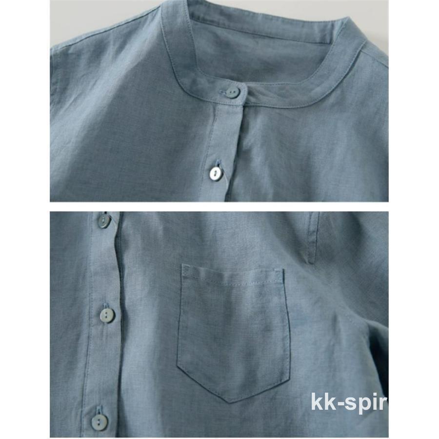 シャツワンピース チュニック ロング丈 ワンピース 九分袖 レディース 綿麻混 膝丈 きれいめ リネンコットン 夏 春 秋 ロングシャツ 大きいサイズ