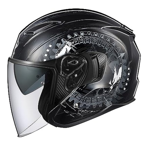 オープンフェイスヘルメット エクシード ダークネス ブラックガンメタ L 59-60cm EXCEED DARKNESS ブラック