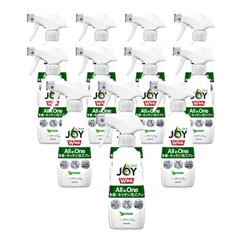 ジョイ W除菌 オールインワン 泡スプレー 食器用洗剤 緑茶本体 275mL x12本