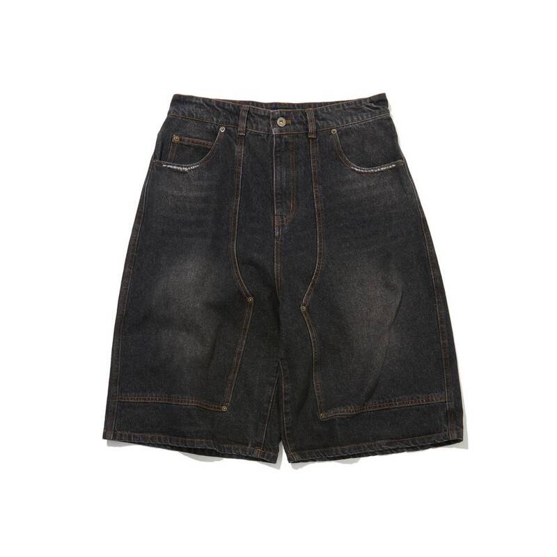 ペンフィールド PENFIELD デニム ティンウォッシュ ダブルニー バーミューダパンツ ブラック FS2WP13U 481480