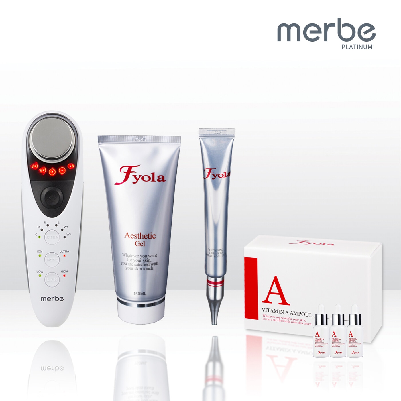 【ロッツメルビープラチナ】イオン機能を利用して顔や体を管理する家庭用スキンケア！ Lots merbe Platinum!! [本物] [関税灯含む]