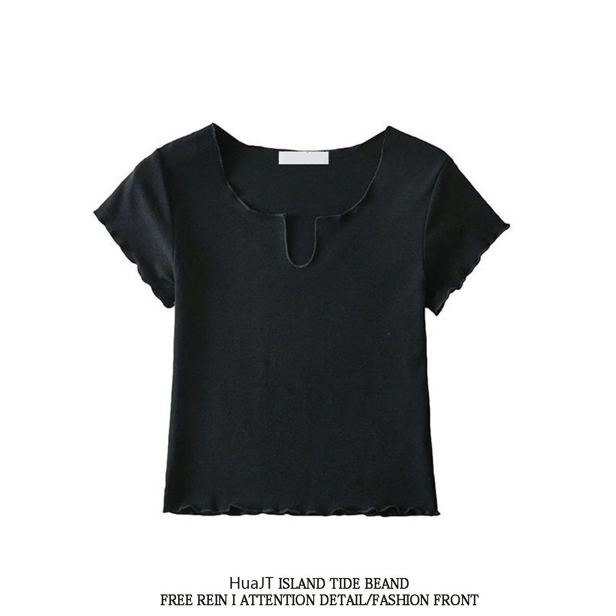 スリム ボディシャツ レディース デザイン vネック 半袖 2023 夏ショート へそ出し ホットガール スポーツ服 5,739円