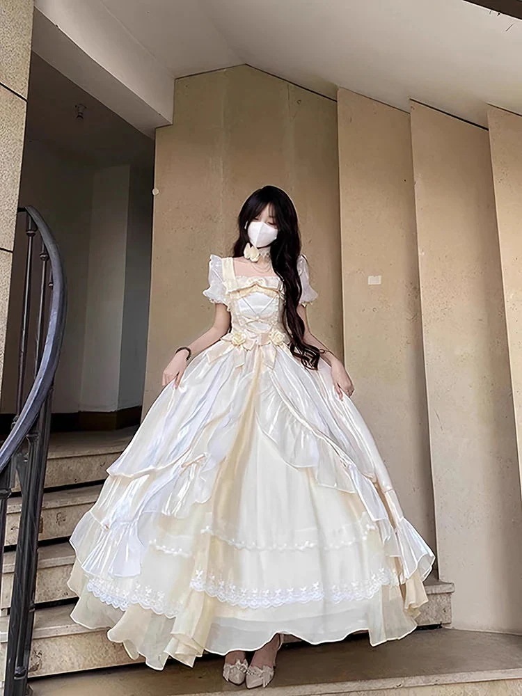 ウーフービッグスカート フライングダイアリー ロリータ ロリータスカート 誕生日パーティー 結婚式 プリンセススカート