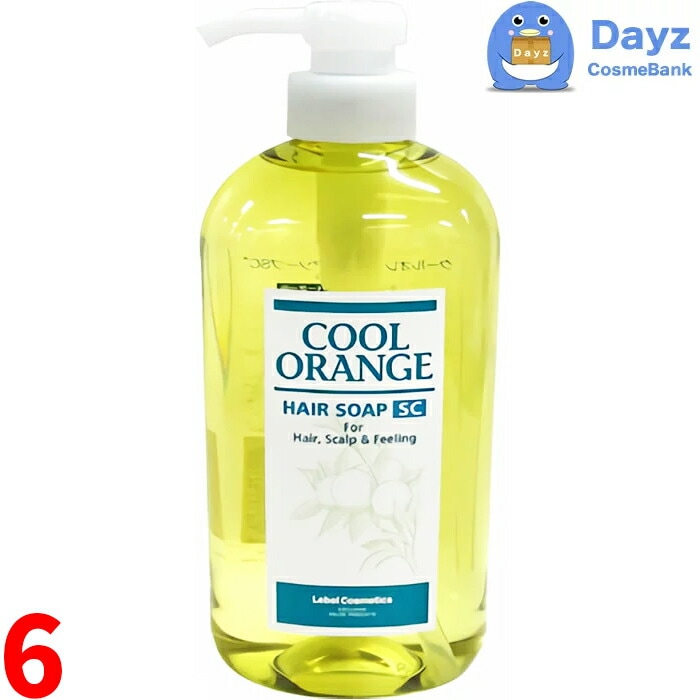 ルベル クールオレンジ ヘアソープ SC 600mL　6点セット　　ヘアシャンプー スキャルプ スカルプケア