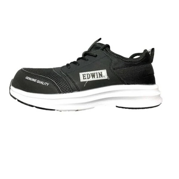 EDWIN セーフティシューズ254 ブラック 25．0cm ワークサポート 安全用品 ワークシューズ