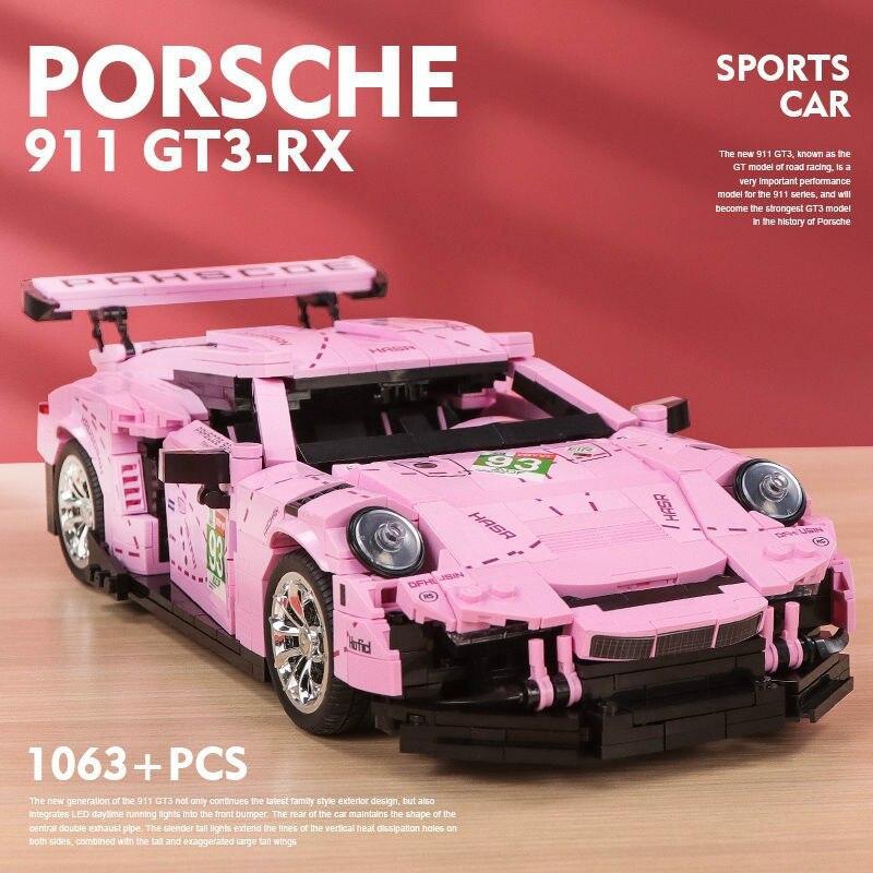 ブロック互換 レゴ 互換品 レゴR34GT GT3Rピンク車 スーパー車 互換品 クリスマス プレゼント ギフト 誕生日