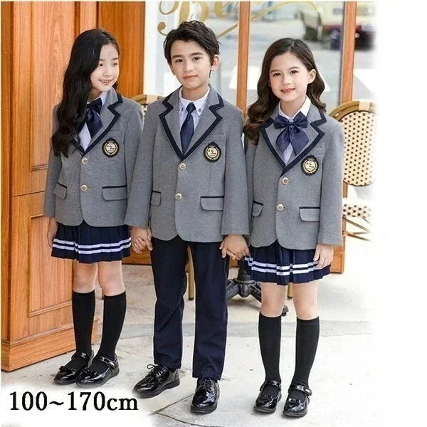 キッズ スーツ 男の子 女の子 子供服 グレー セット フォーマル 子供スーツ ズボン スカート インナーパンツ付き 卒業式 卒園式 制服 カジュアル 小学生 中学生 大きいサイズ 七五三 韓国風 入 5,528円